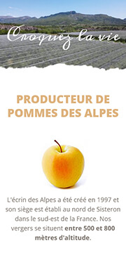 Visuel du projet de Ecrins des Alpes - Pommes