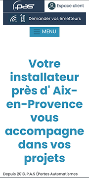 Visuel du projet de PAS