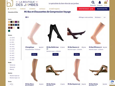 Visuel du projet de La boutique des jambes