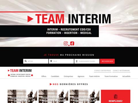 Visuel du projet de Team Interim