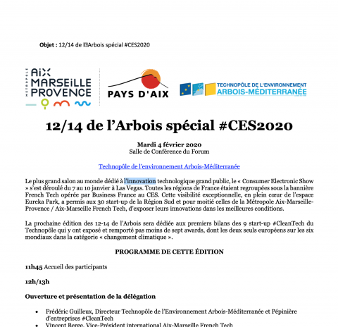 Visuel du projet de Technopôle de l'Arbois